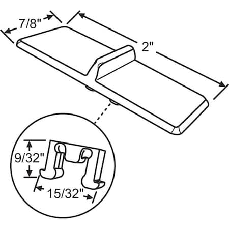 Strybuc Tilt Slide Thumb Button 85-760
